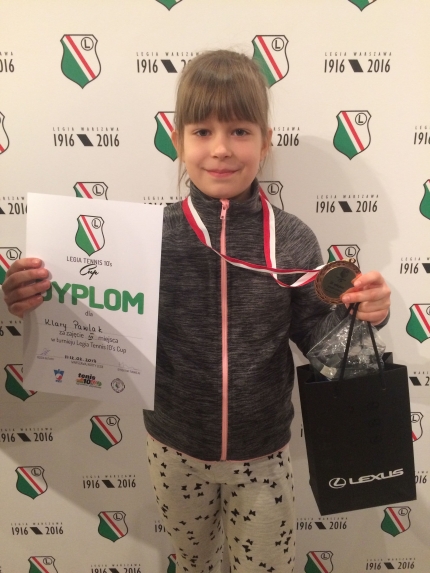 III miejsce dla Klary PAWLAK w LEGIA TENNIS 10's CUP